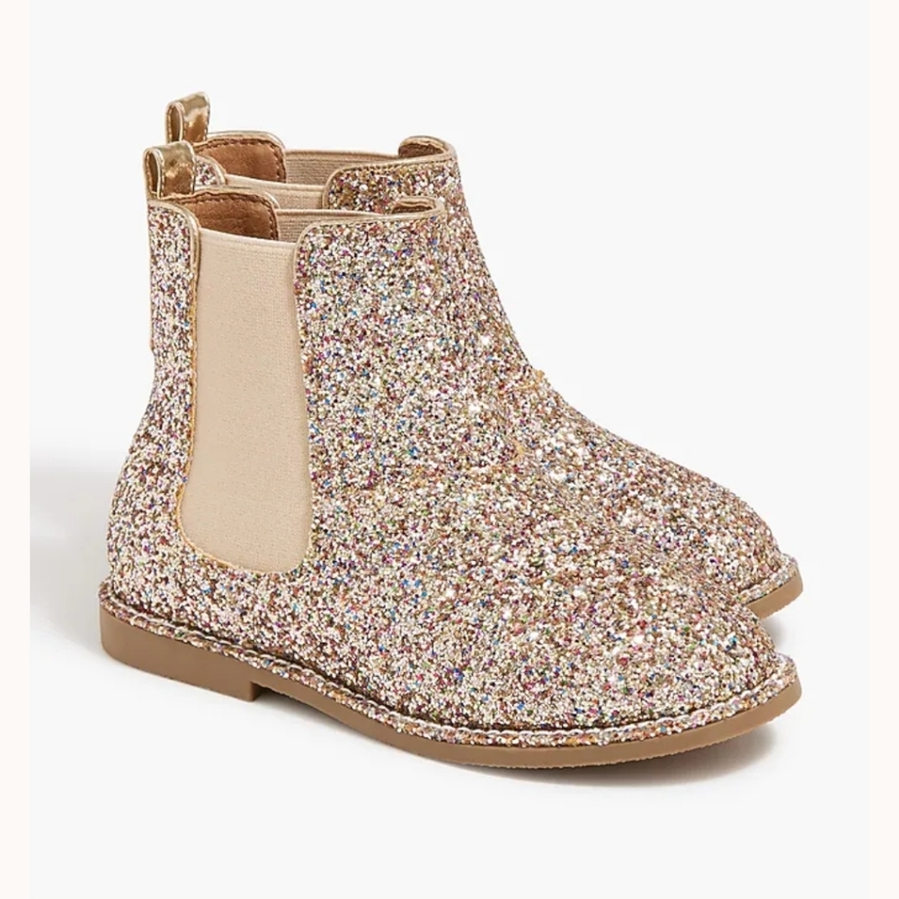 [3 Items For $20 In Bundle*] J Crew Glitter Boots Kids/ Big Girl K5